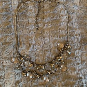 Vera wang beaded statement necklace